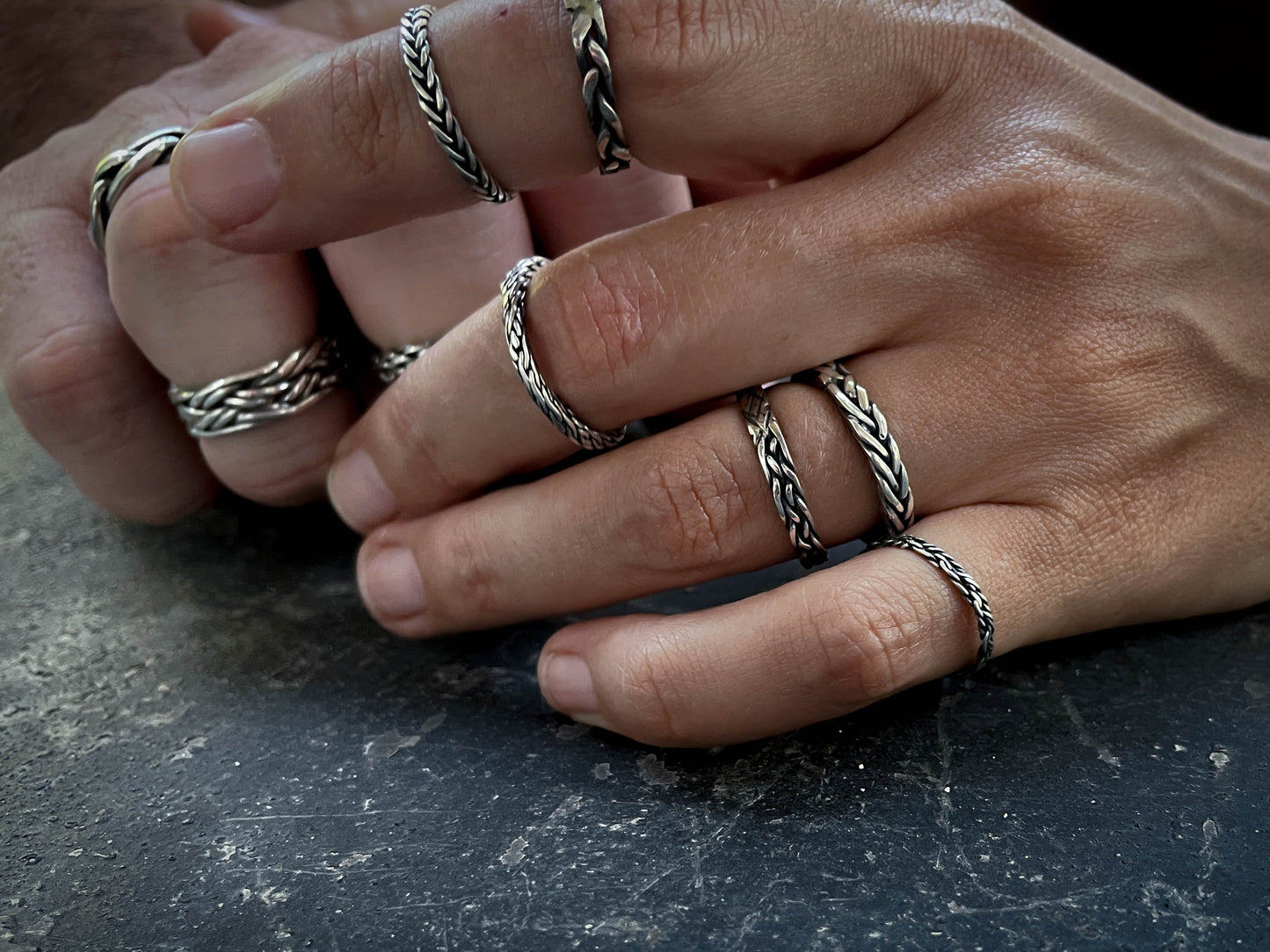 Thin Viking Silver Ring