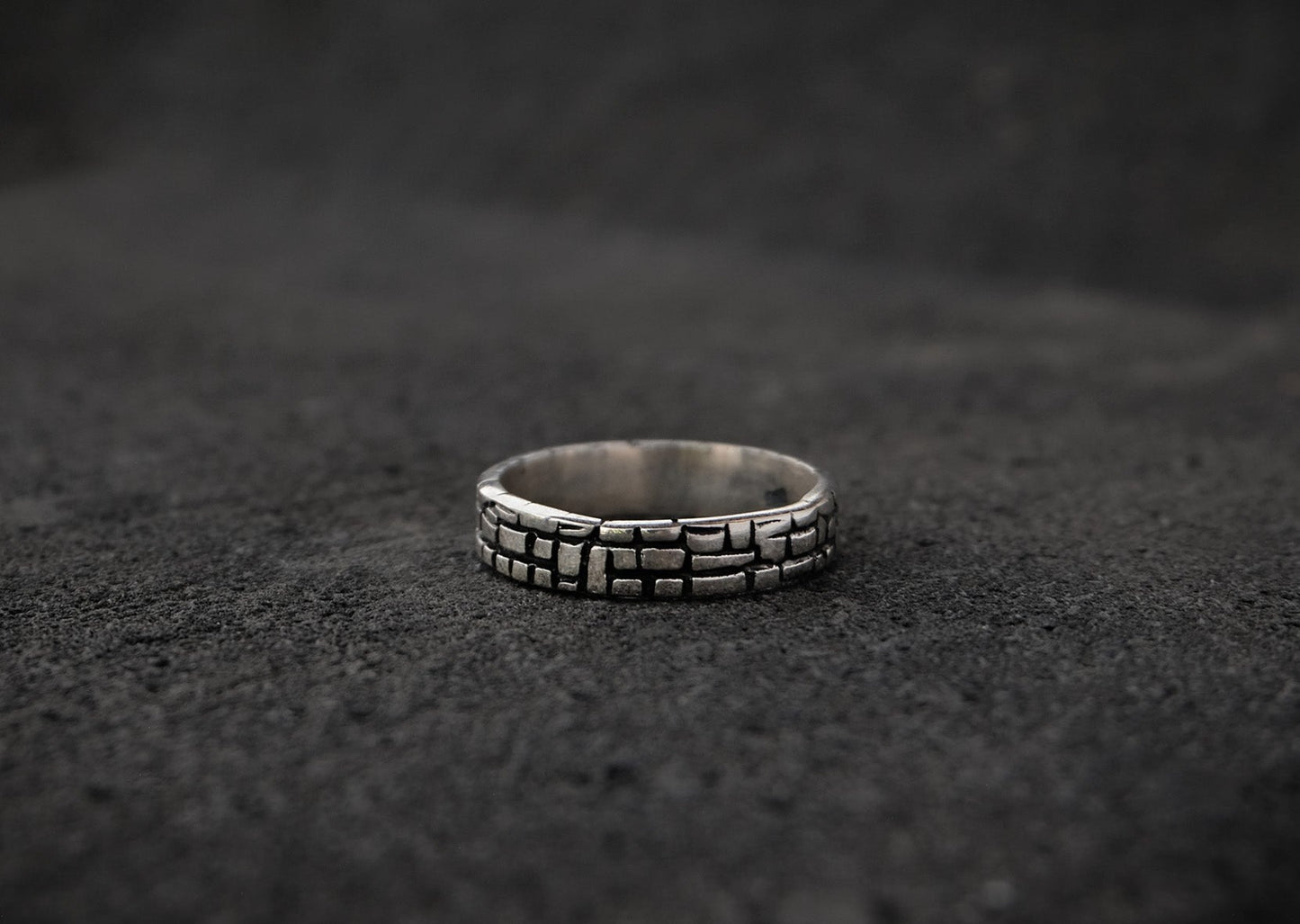 Mozaic Small Silver Ring