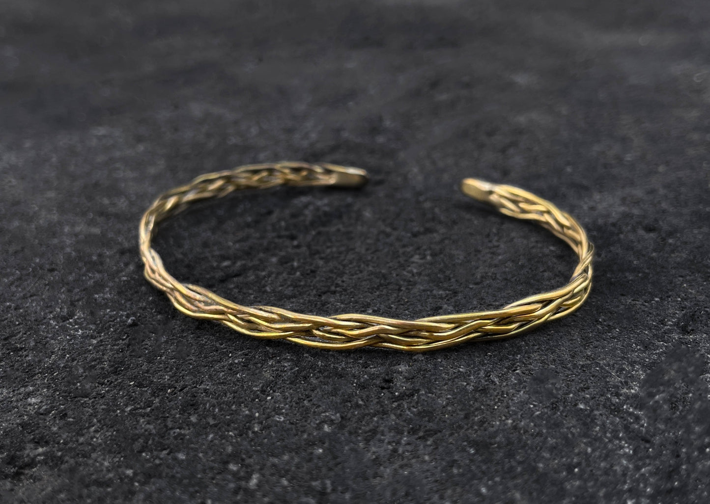 Weaved Brass Bangle