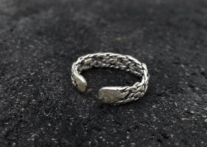 Open Viking Silver Ring