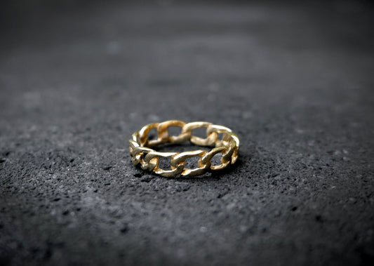 Chain Small Brass Ring