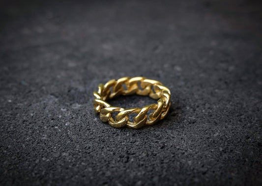 Chain Large Brass Ring