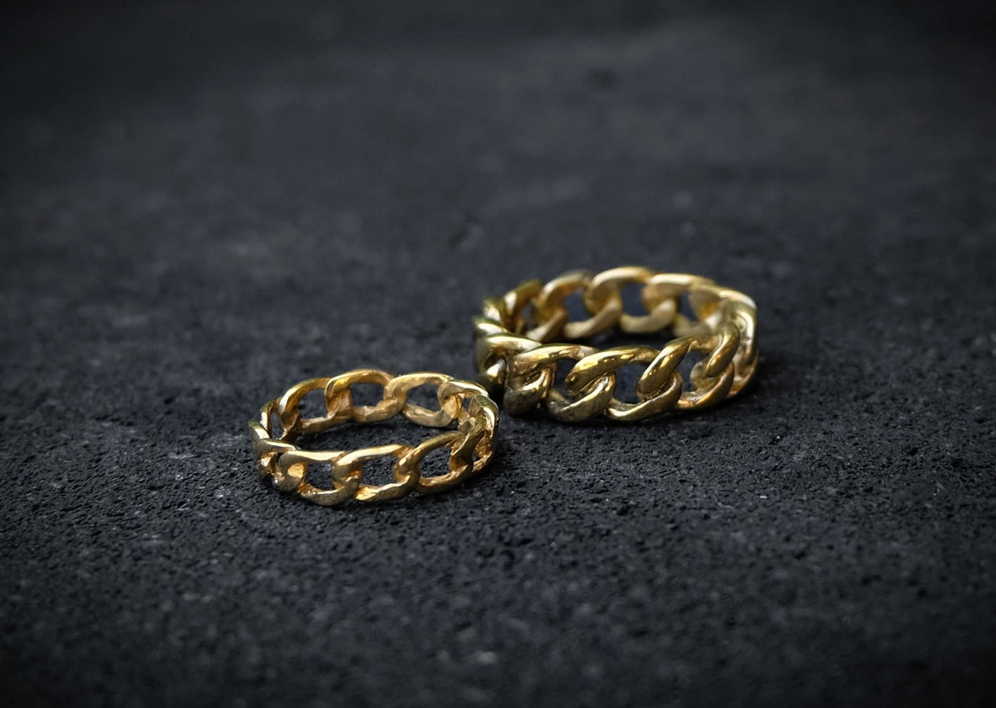 Chain Large Brass Ring