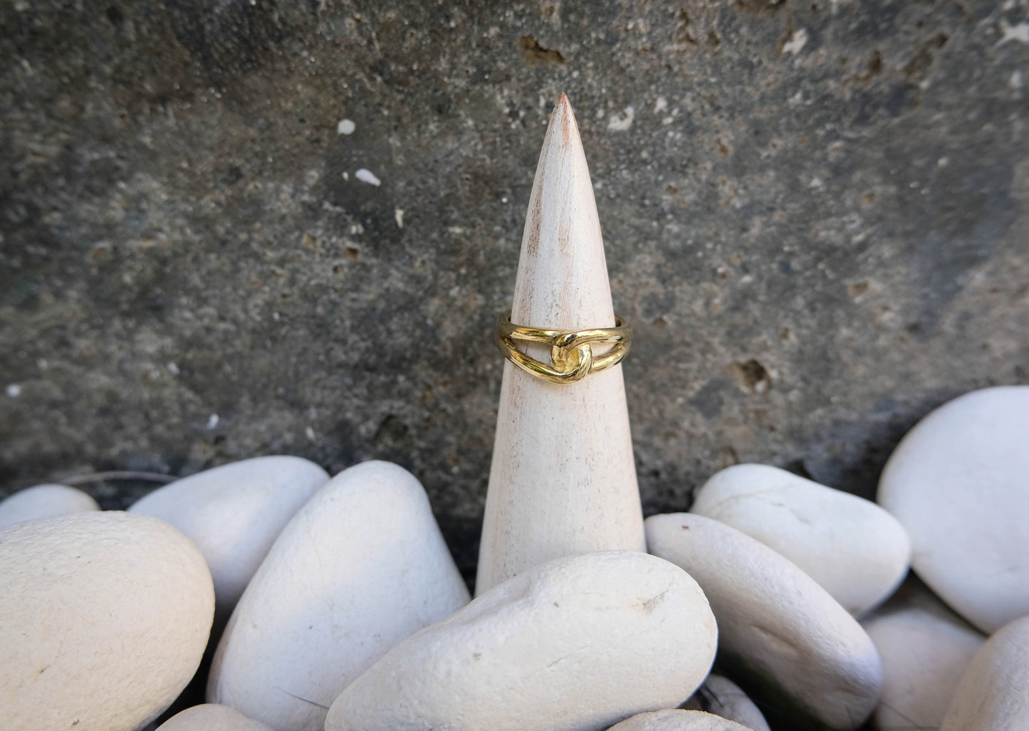Knot Large Brass Ring