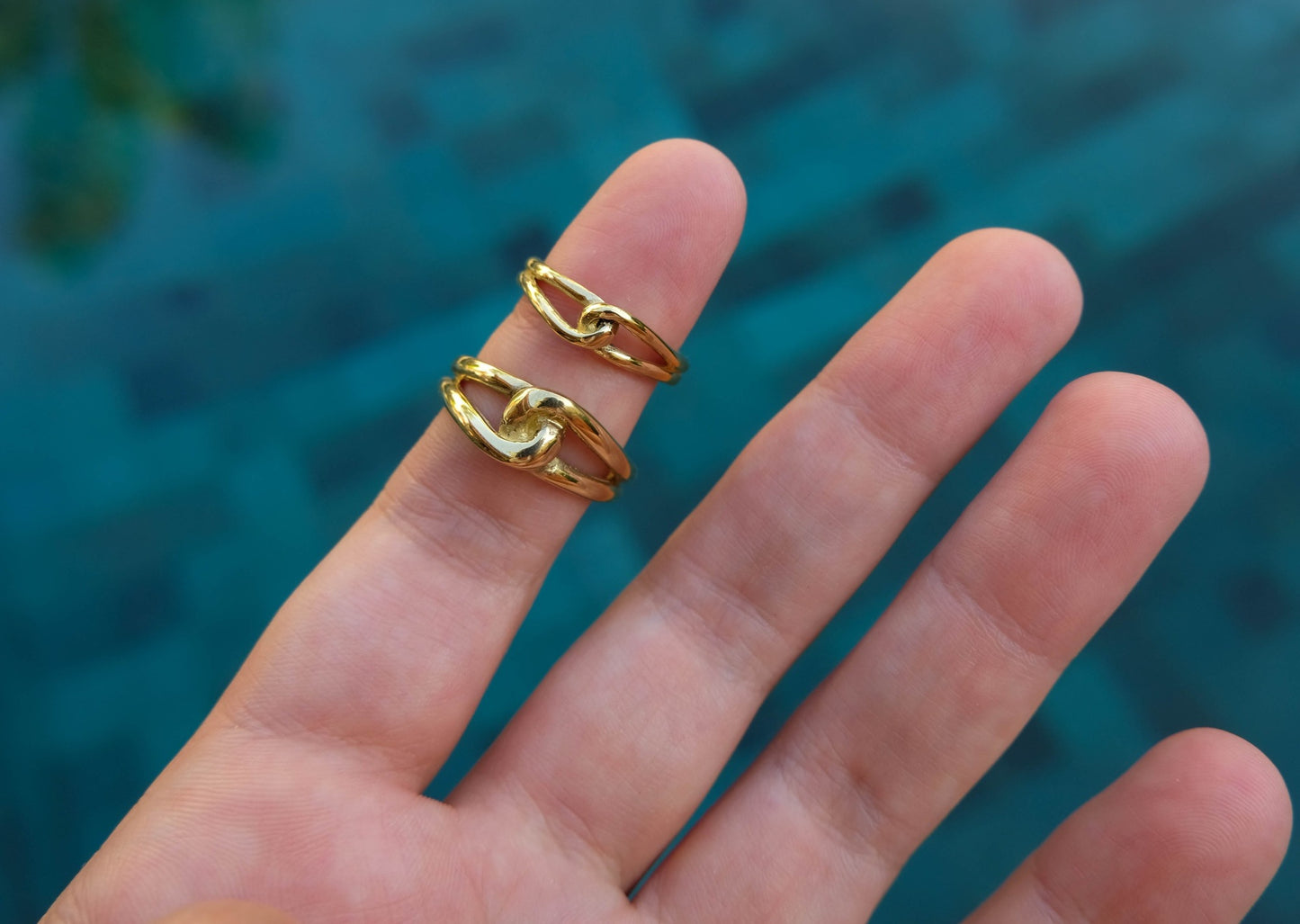 Knot Large Brass Ring
