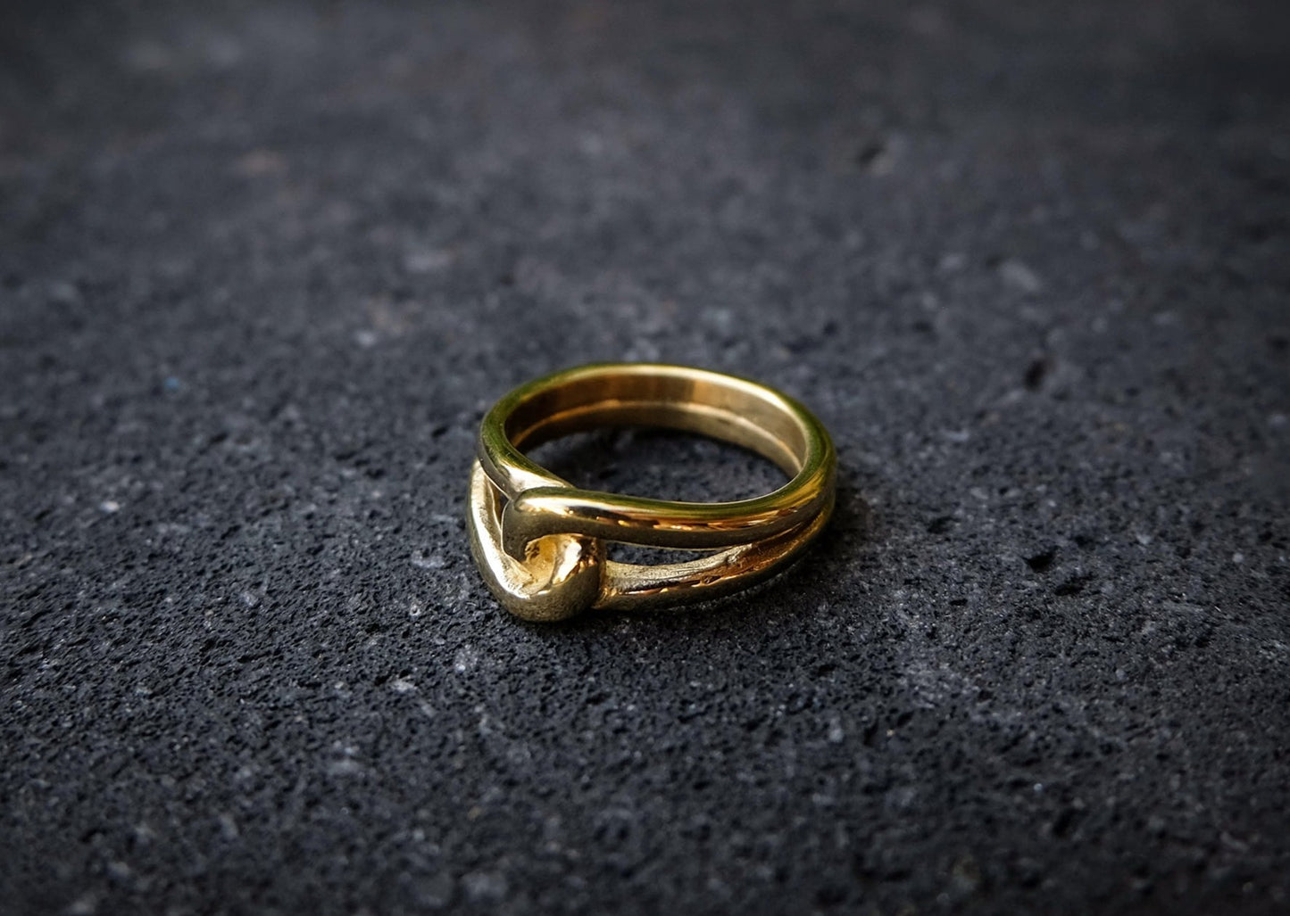 Knot Large Brass Ring