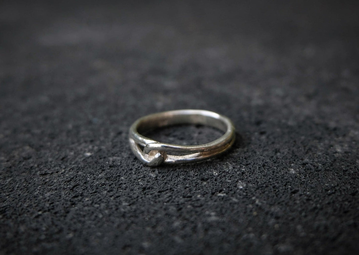 Knot Small Silver Ring