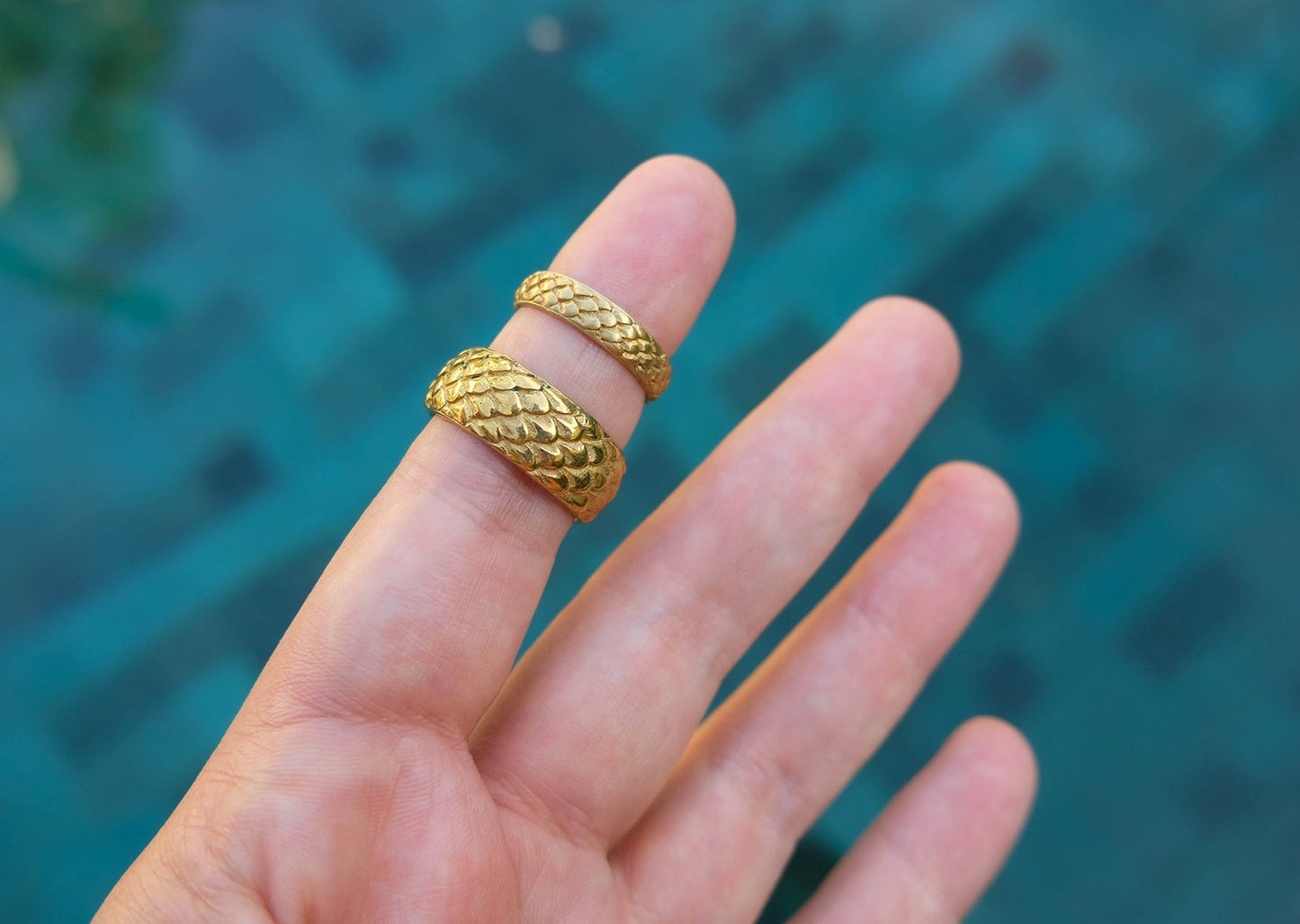 Salak Large Brass Ring
