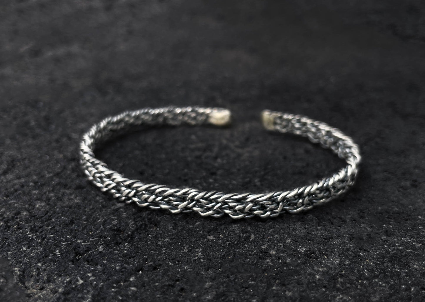 Viking Silver Bangle