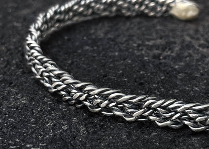 Viking Silver Bangle