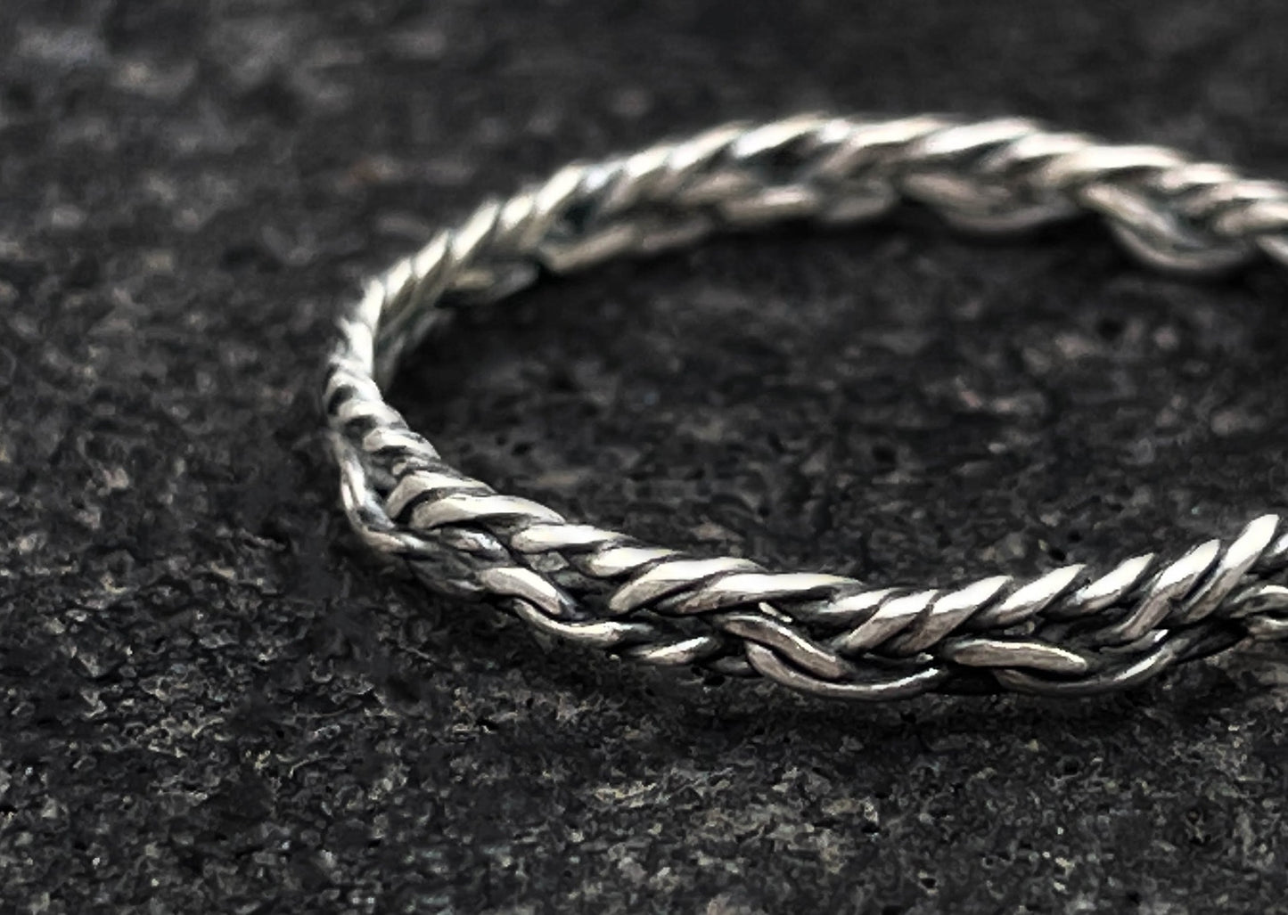 Thin Viking Silver Ring